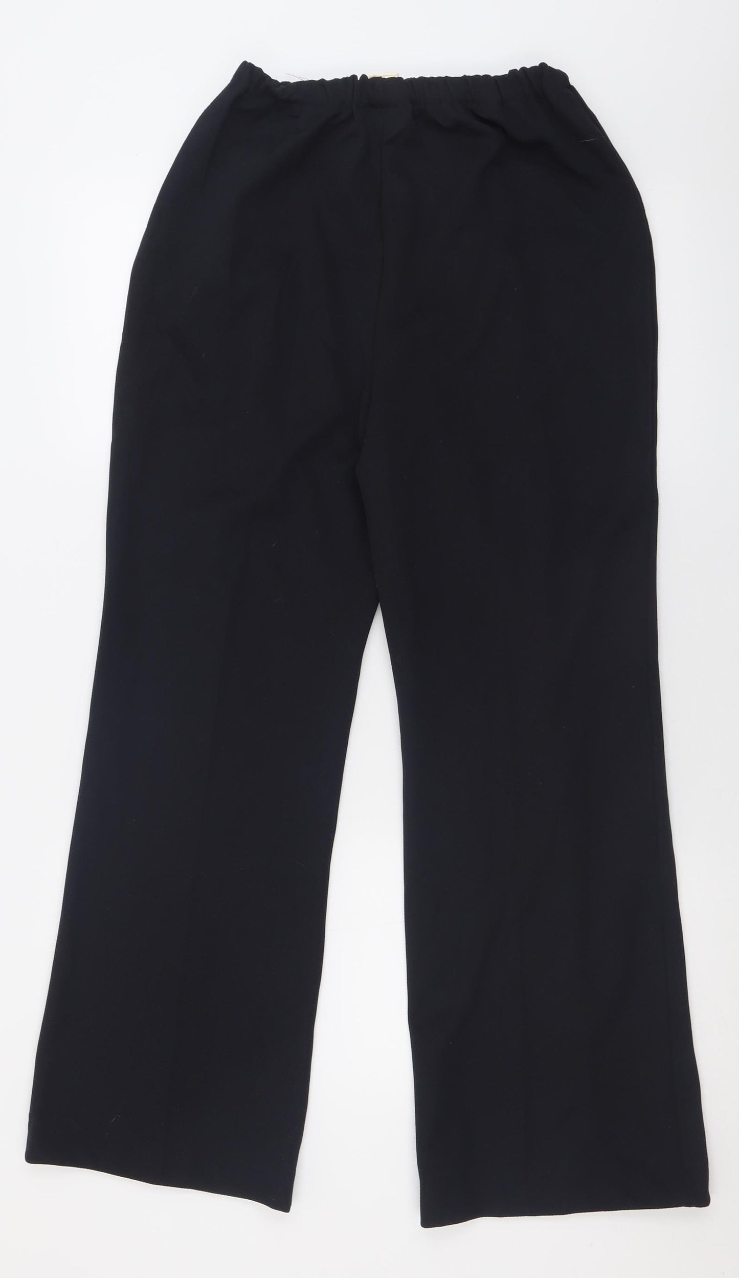 key note Womens Black  Polyester Trousers  Size 28 in L29 in Regular
