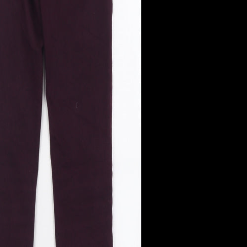 Topshop Womens Purple  Cotton Skinny Jeans Size 25 in L28 in Regular Button