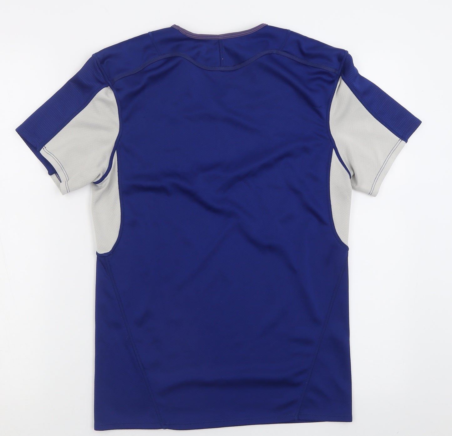 Canterbury Mens Blue  Polyester Basic T-Shirt Size S V-Neck Pullover
