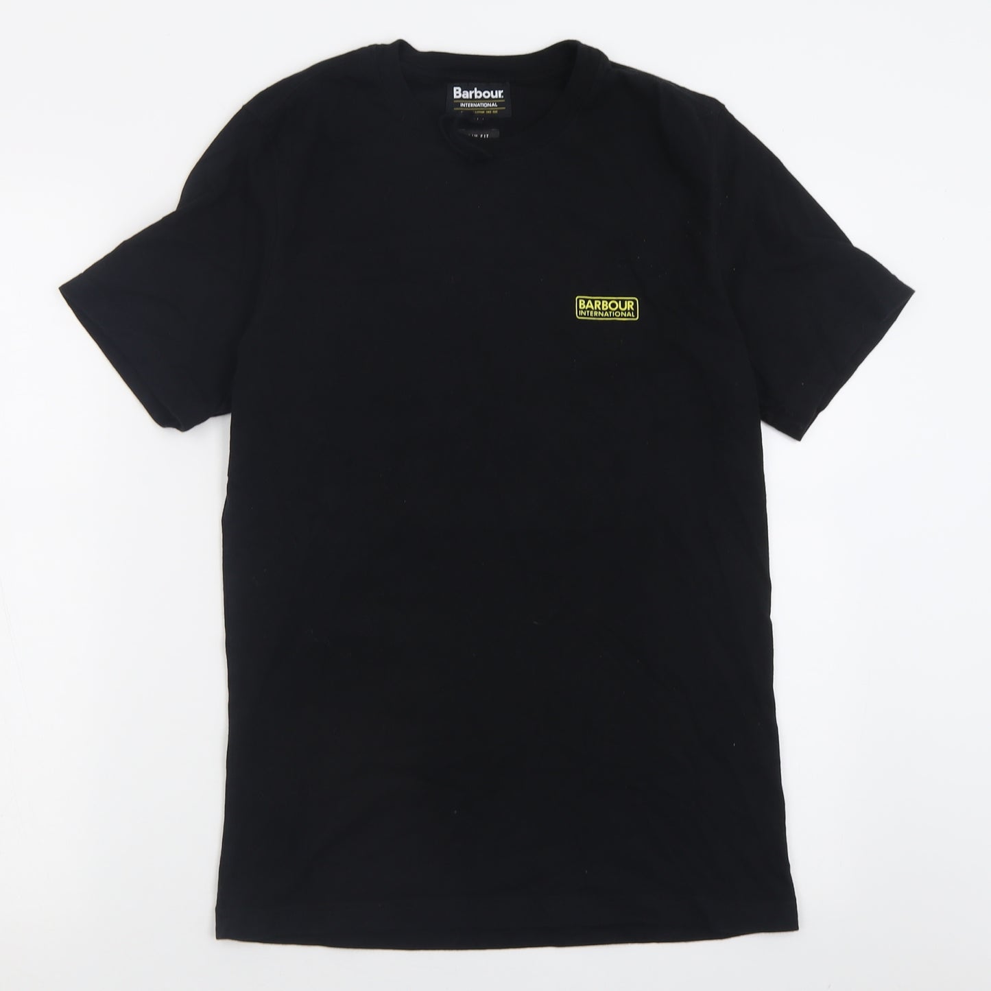 Barbour Mens Black  Cotton  T-Shirt Size M Crew Neck
