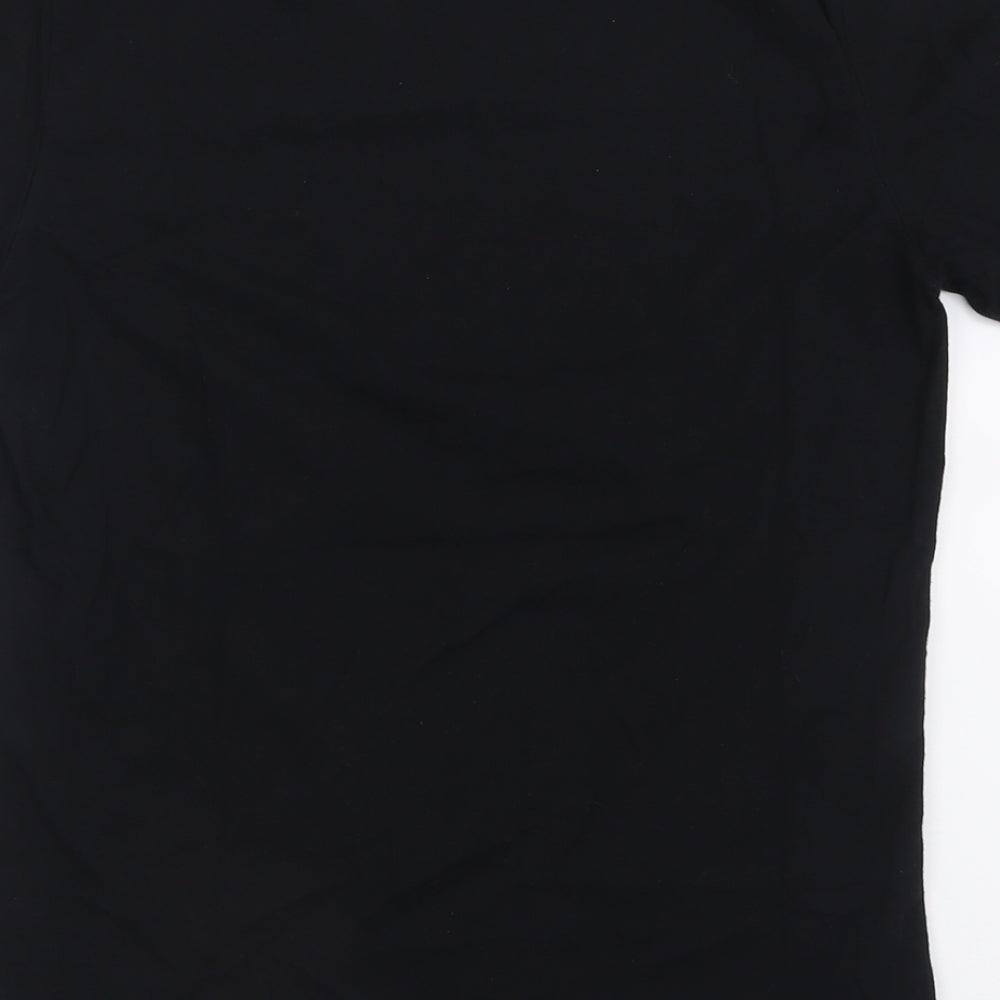 Barbour Mens Black  Cotton  T-Shirt Size M Crew Neck