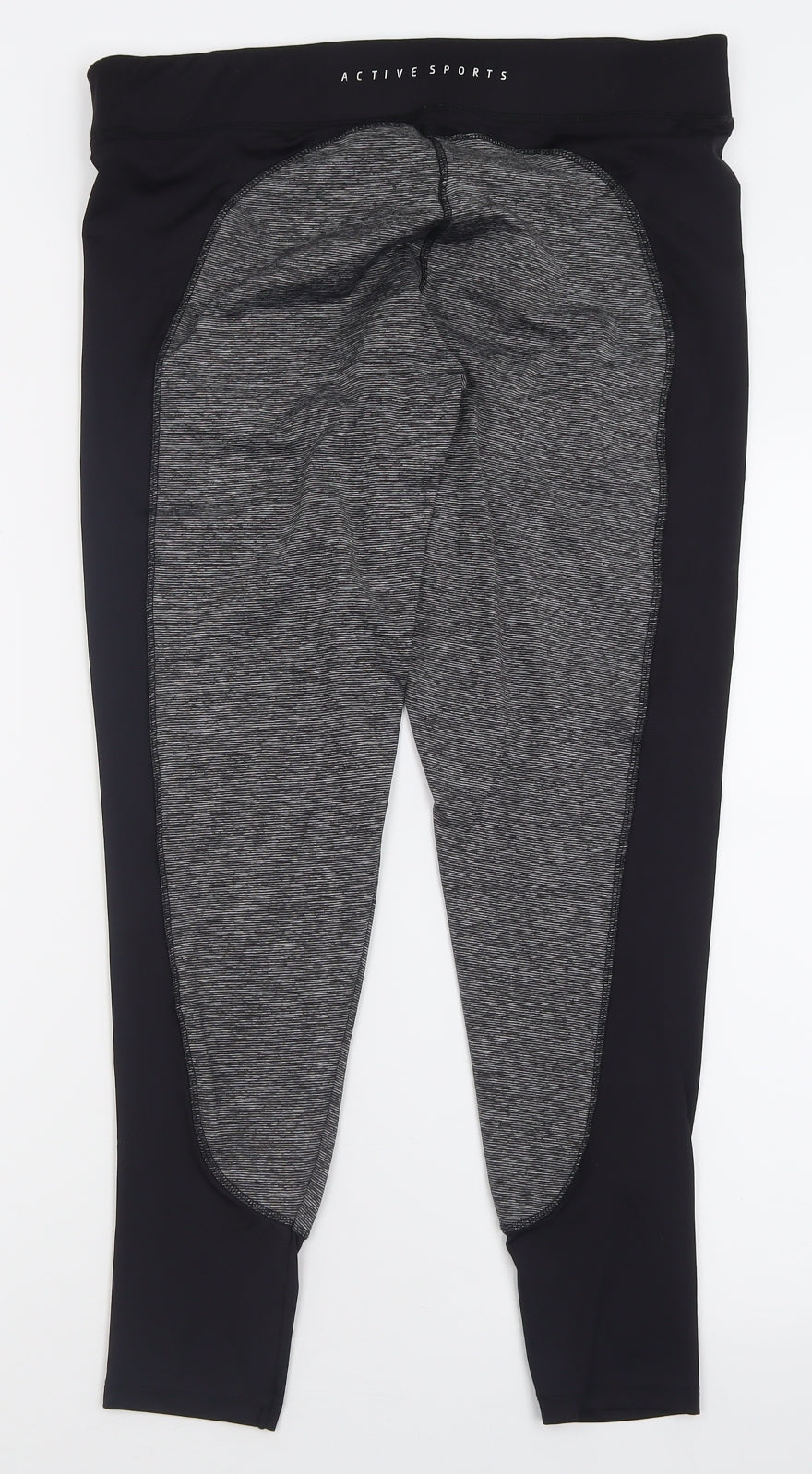 F&F Womens Black  Polyester Capri Leggings Size L L29 in Regular Pullover