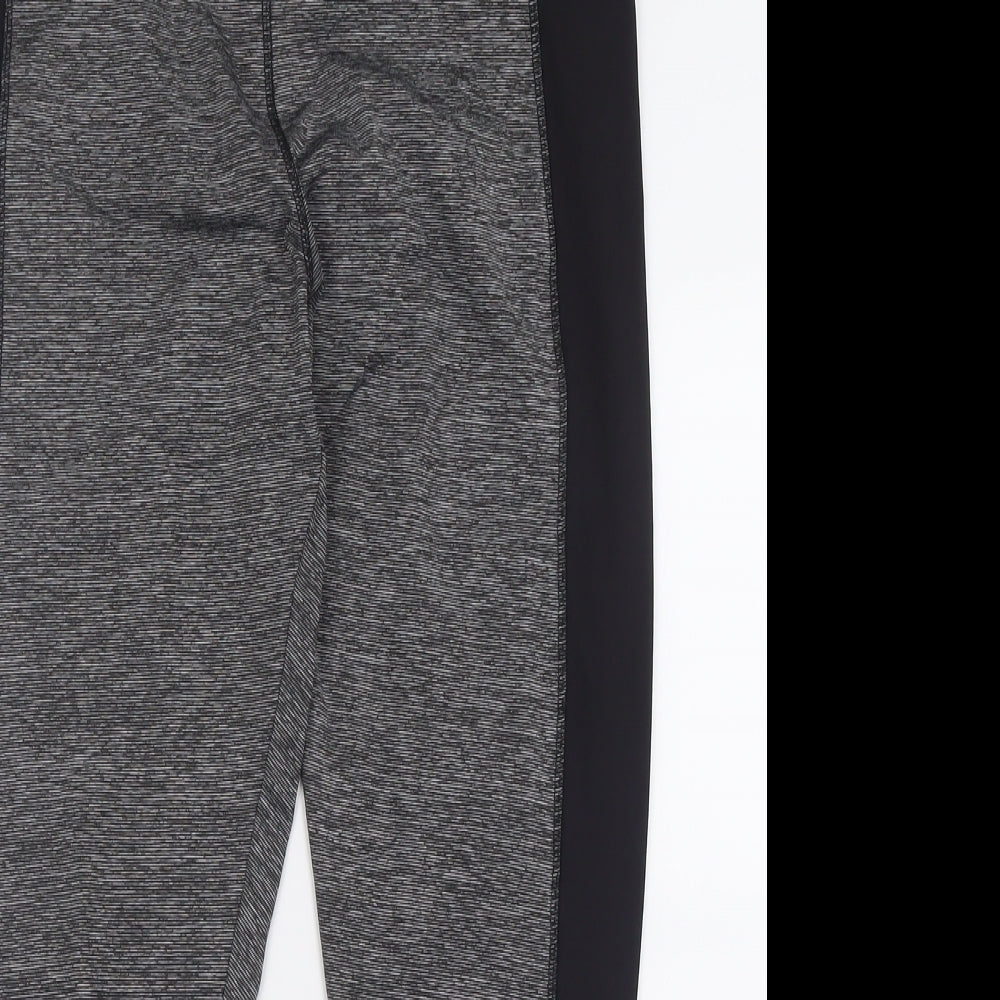 F&F Womens Black  Polyester Capri Leggings Size L L29 in Regular Pullover