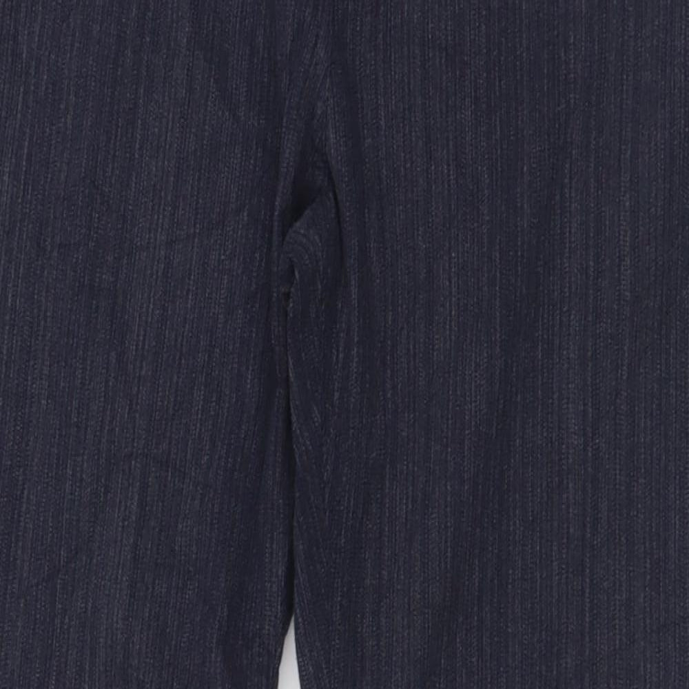 Per Una Womens Blue  Coir Trousers  Size 14 L30 in Regular Button