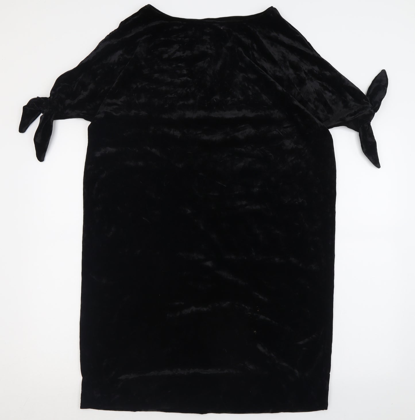 Joanna Hope Womens Black  Polyester A-Line  Size 18  Crew Neck Pullover