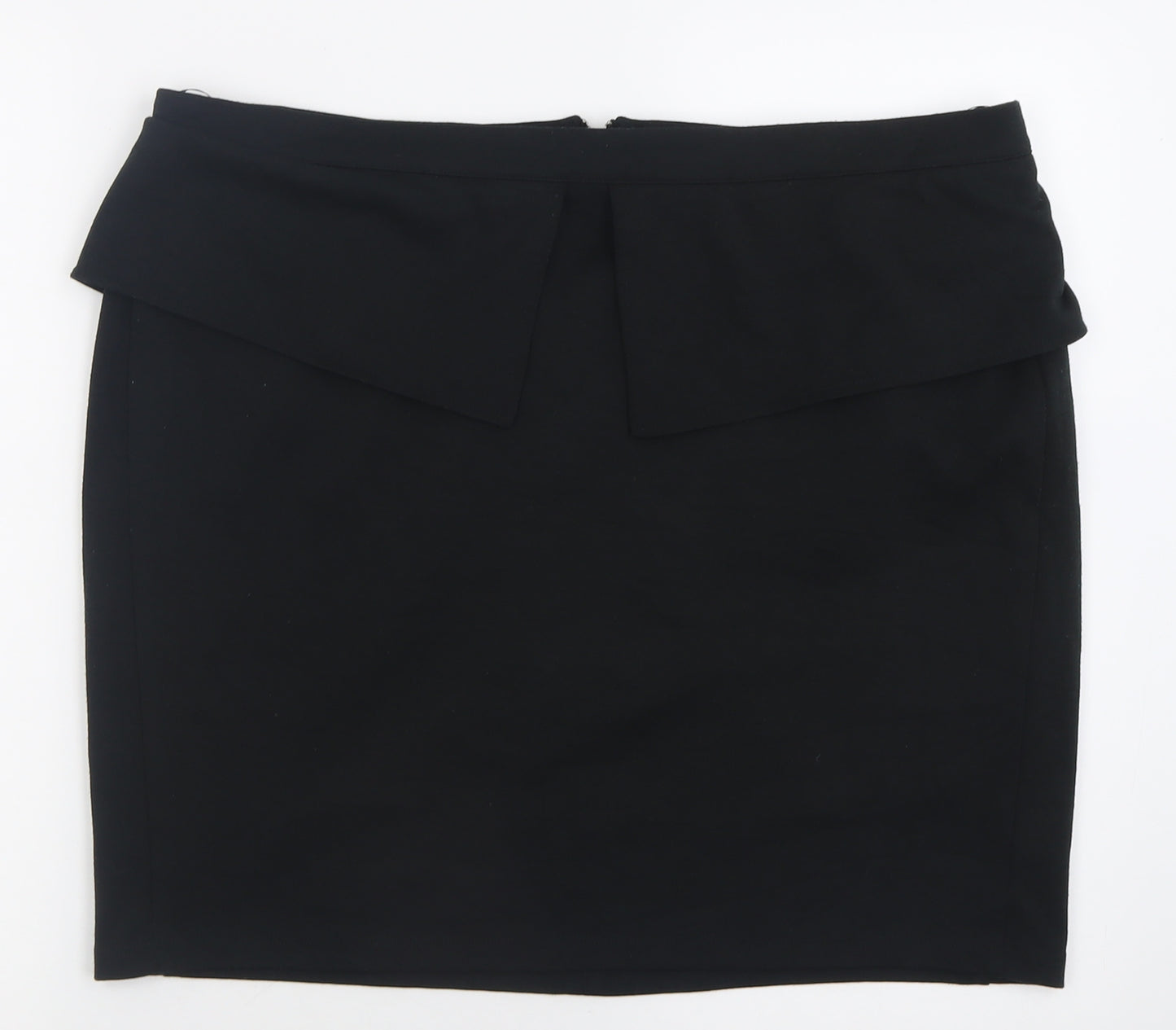 Limited Collection Womens Black  Polyester A-Line Skirt Size 18   Zip