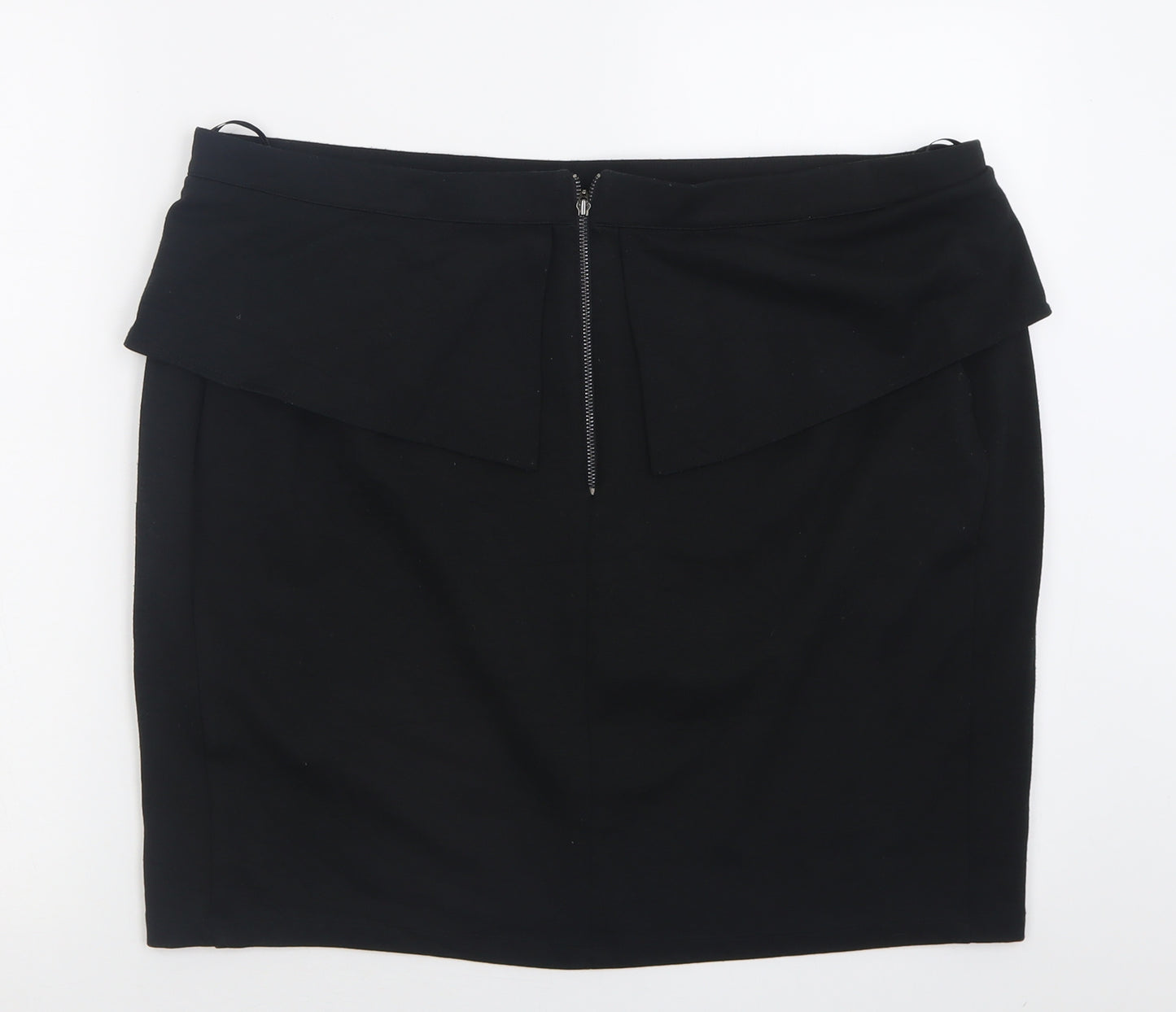Limited Collection Womens Black  Polyester A-Line Skirt Size 18   Zip