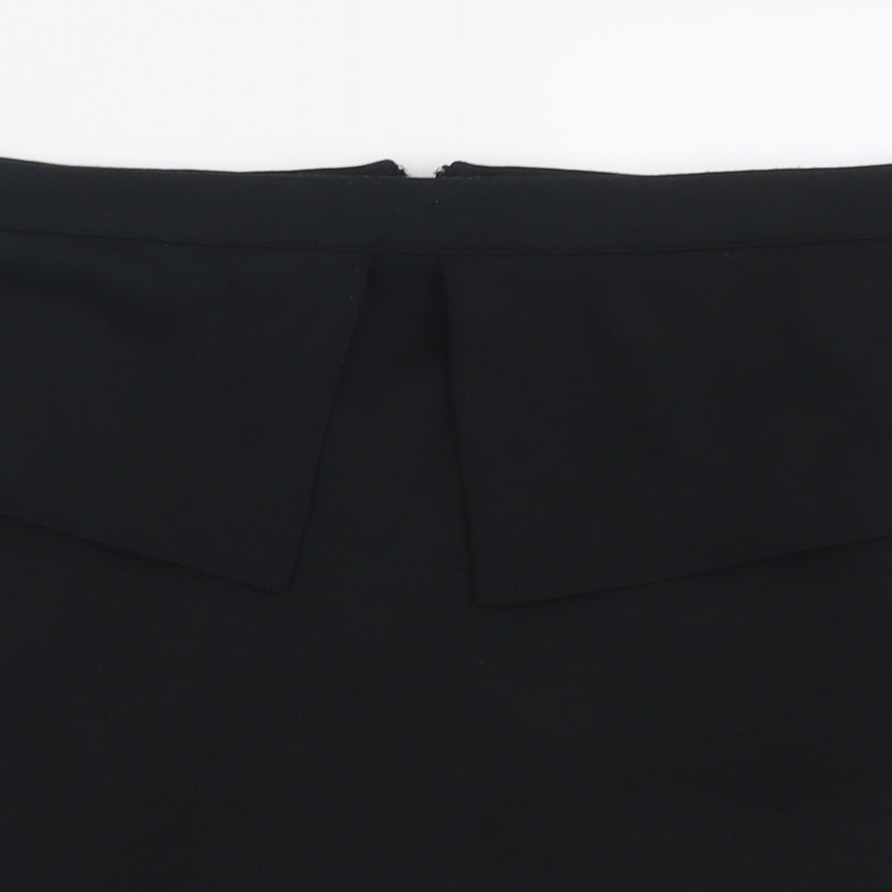 Limited Collection Womens Black  Polyester A-Line Skirt Size 18   Zip