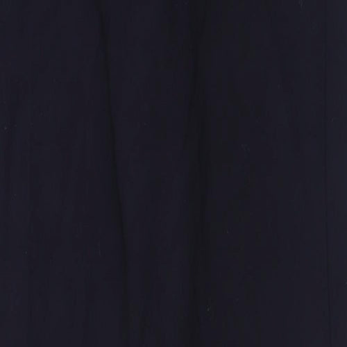 bassler Womens Blue  Polyester Trousers  Size 30 in L30 in Regular Button