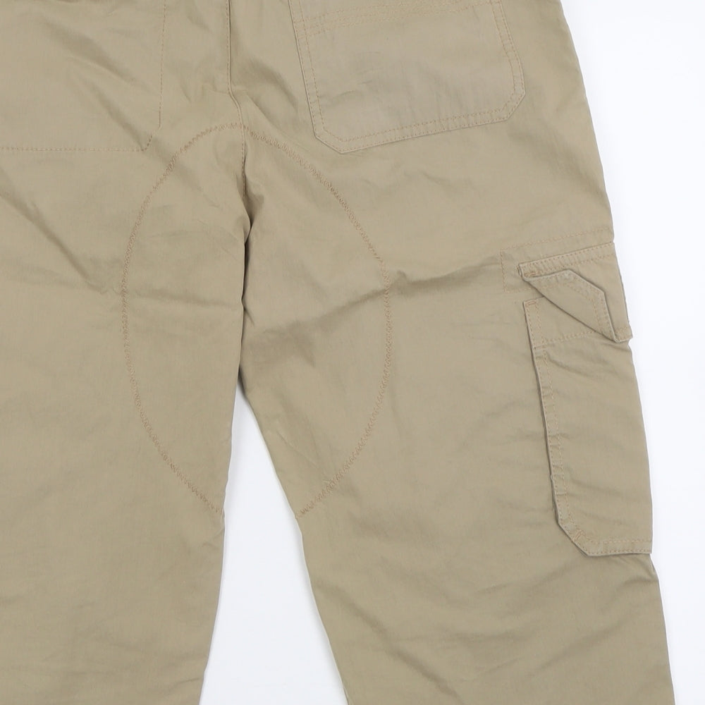 NEXT Mens Beige  Cotton Cargo Shorts Size 30 in L10 in Regular Button