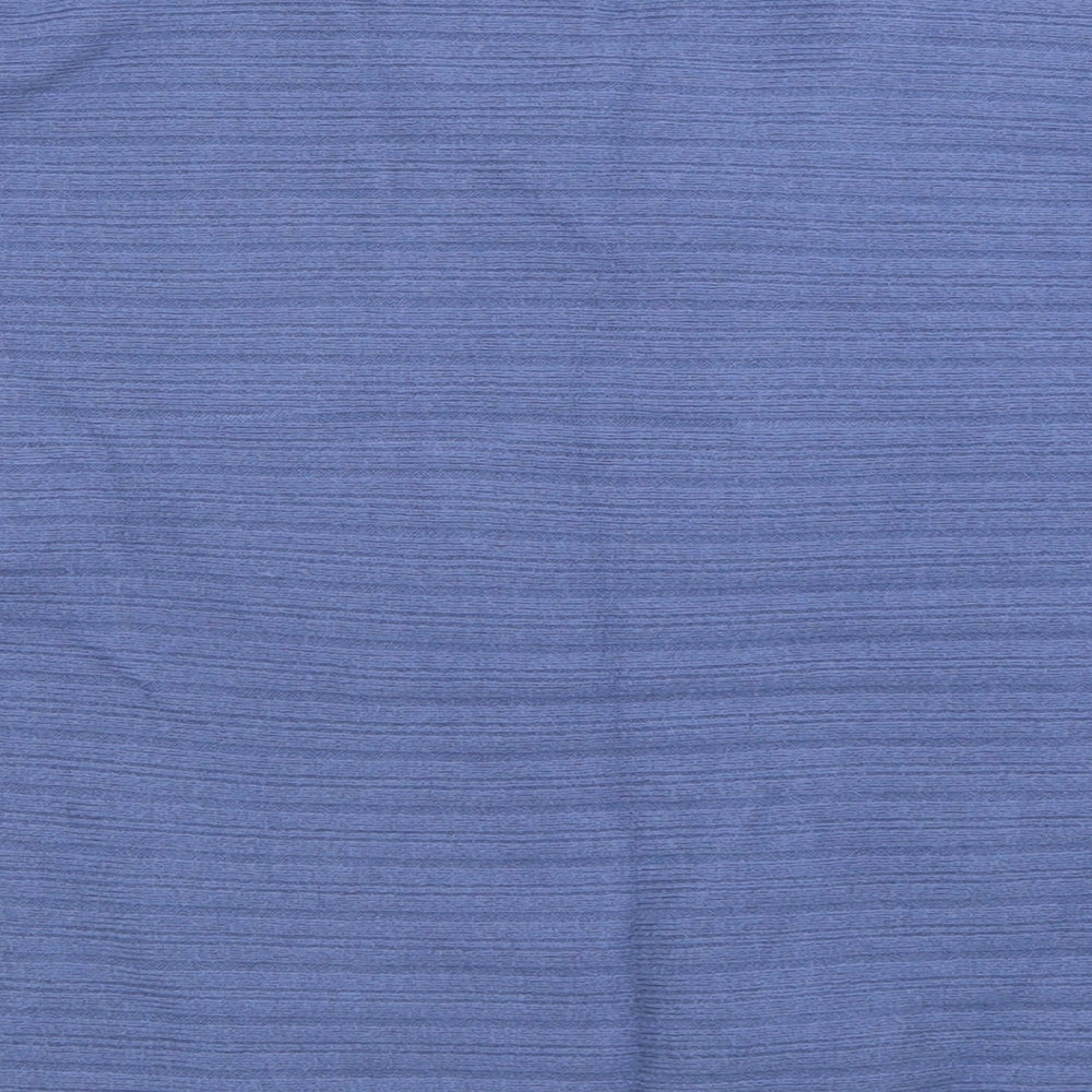 Nutmeg Womens Blue V-Neck  Viscose Pullover Jumper Size 10
