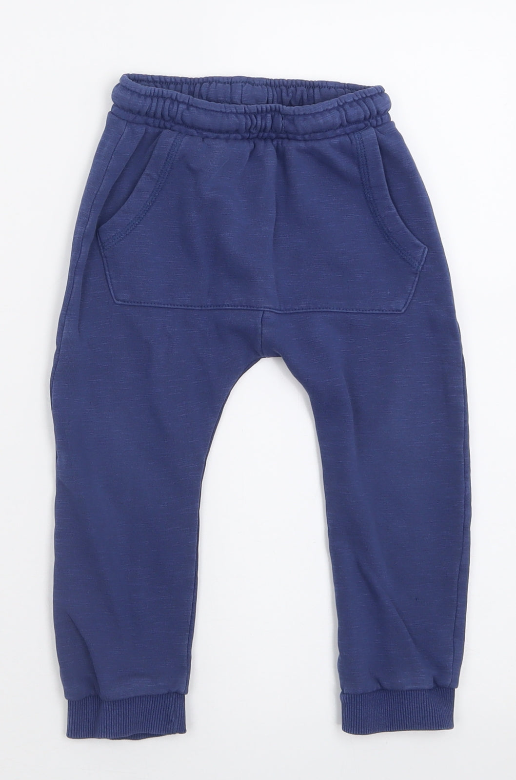 George Boys Blue  Cotton Jogger Trousers Size 2-3 Years  Regular Pullover