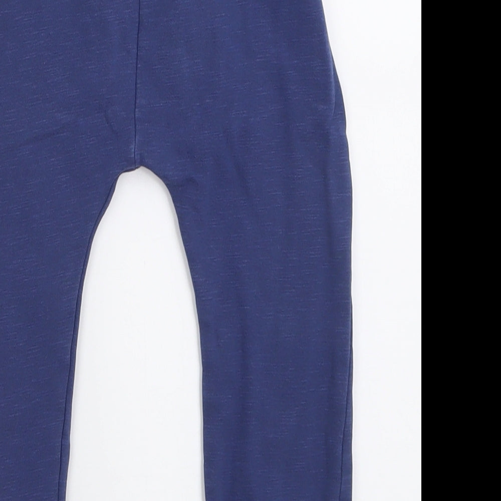 George Boys Blue  Cotton Jogger Trousers Size 2-3 Years  Regular Pullover