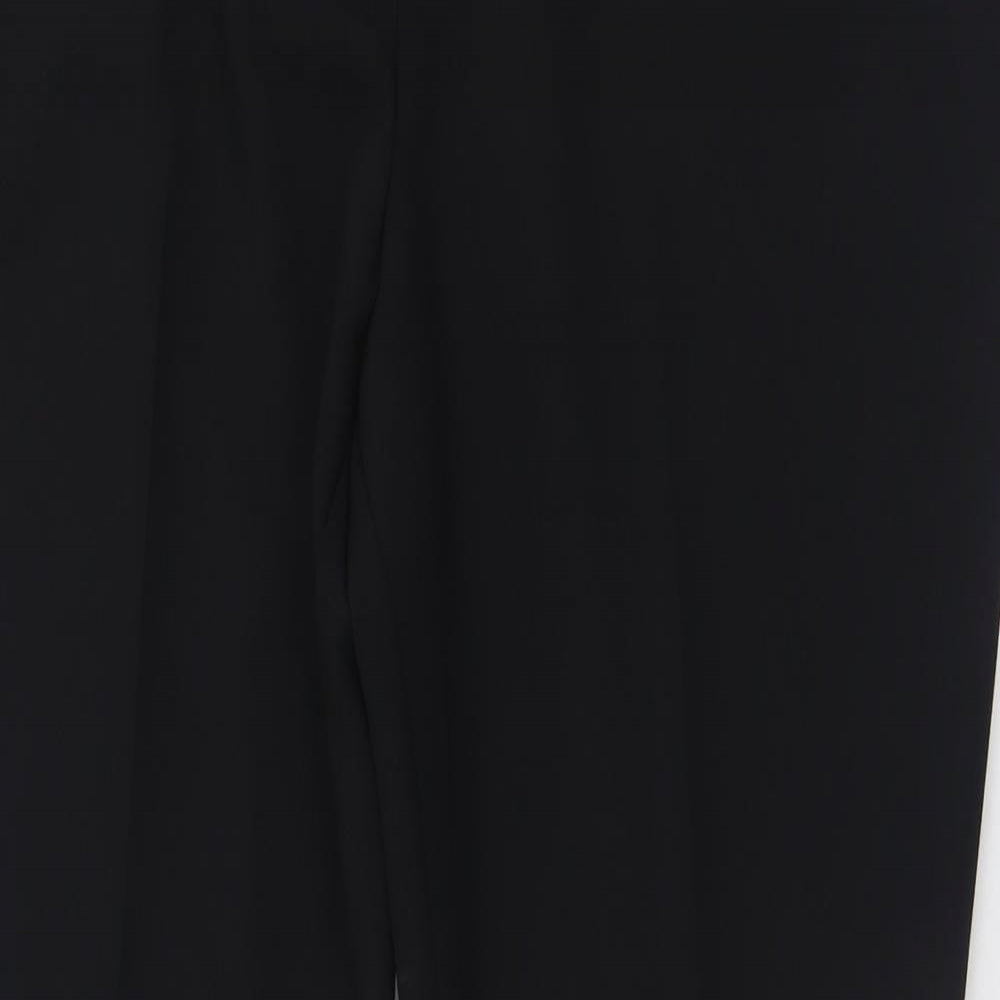 Primark Womens Black  Polyester Trousers  Size 16 L32 in Regular Hook & Eye