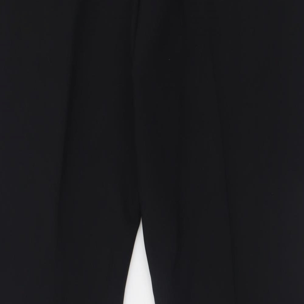 Primark Womens Black  Polyester Trousers  Size 16 L32 in Regular Hook & Eye