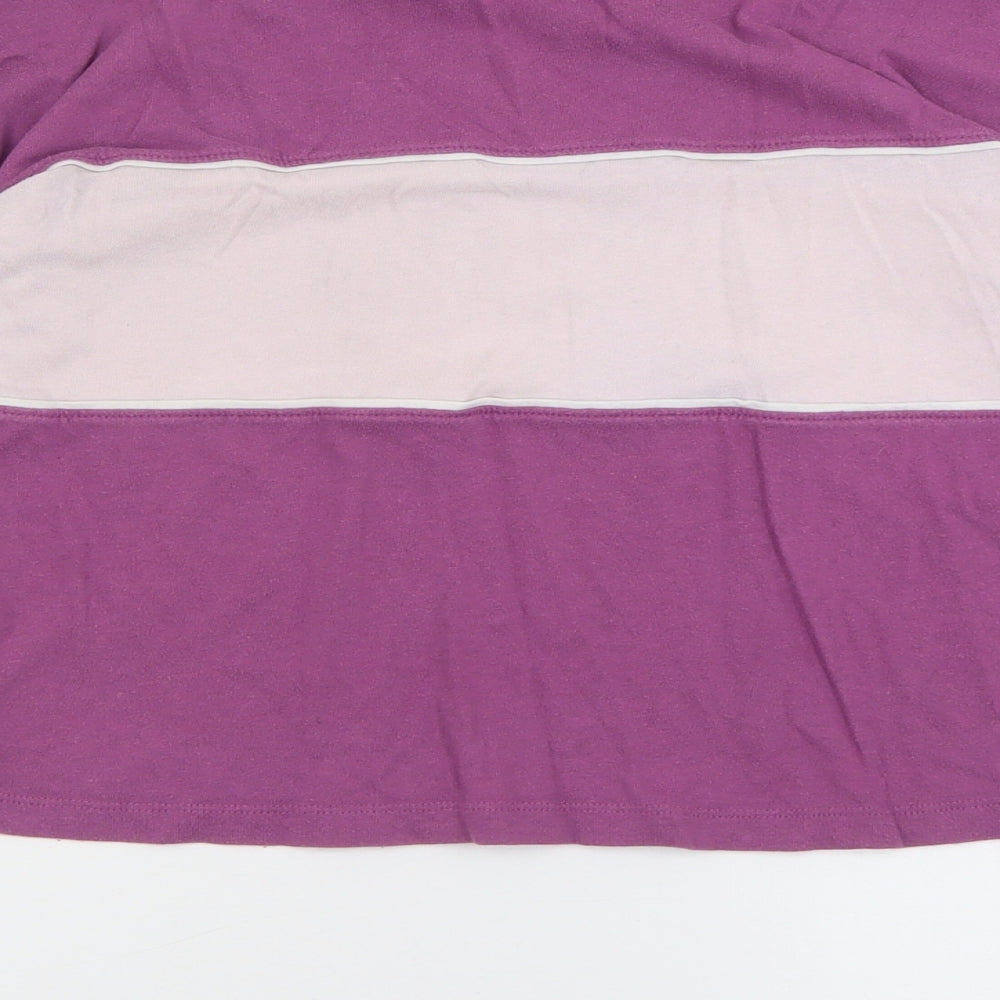 Abercrombie & Fitch Womens Purple Crew Neck  Cotton Pullover Jumper Size S