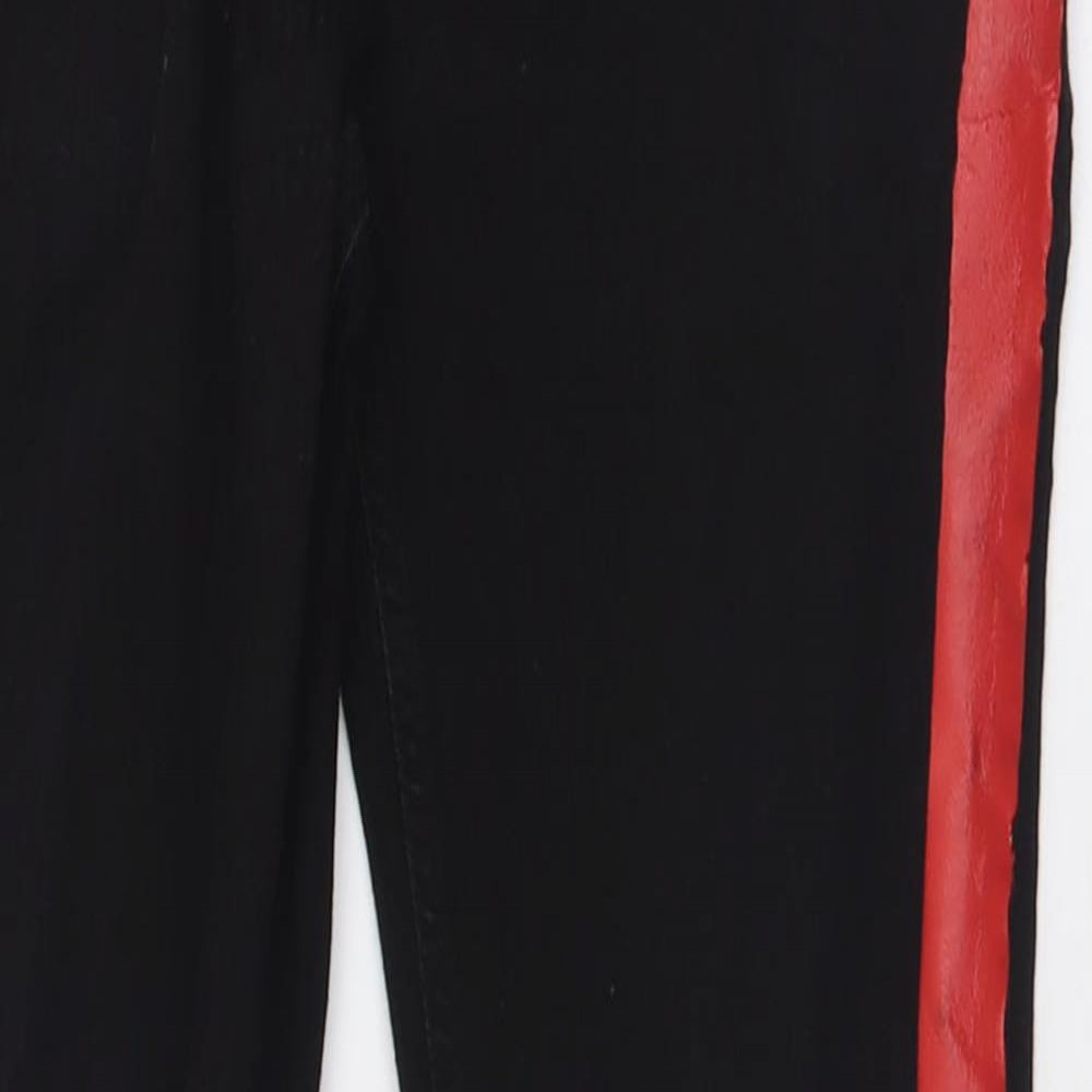 Alessandro Zavetti Mens Black  Cotton Skinny Jeans Size 32 L29 in Regular Button