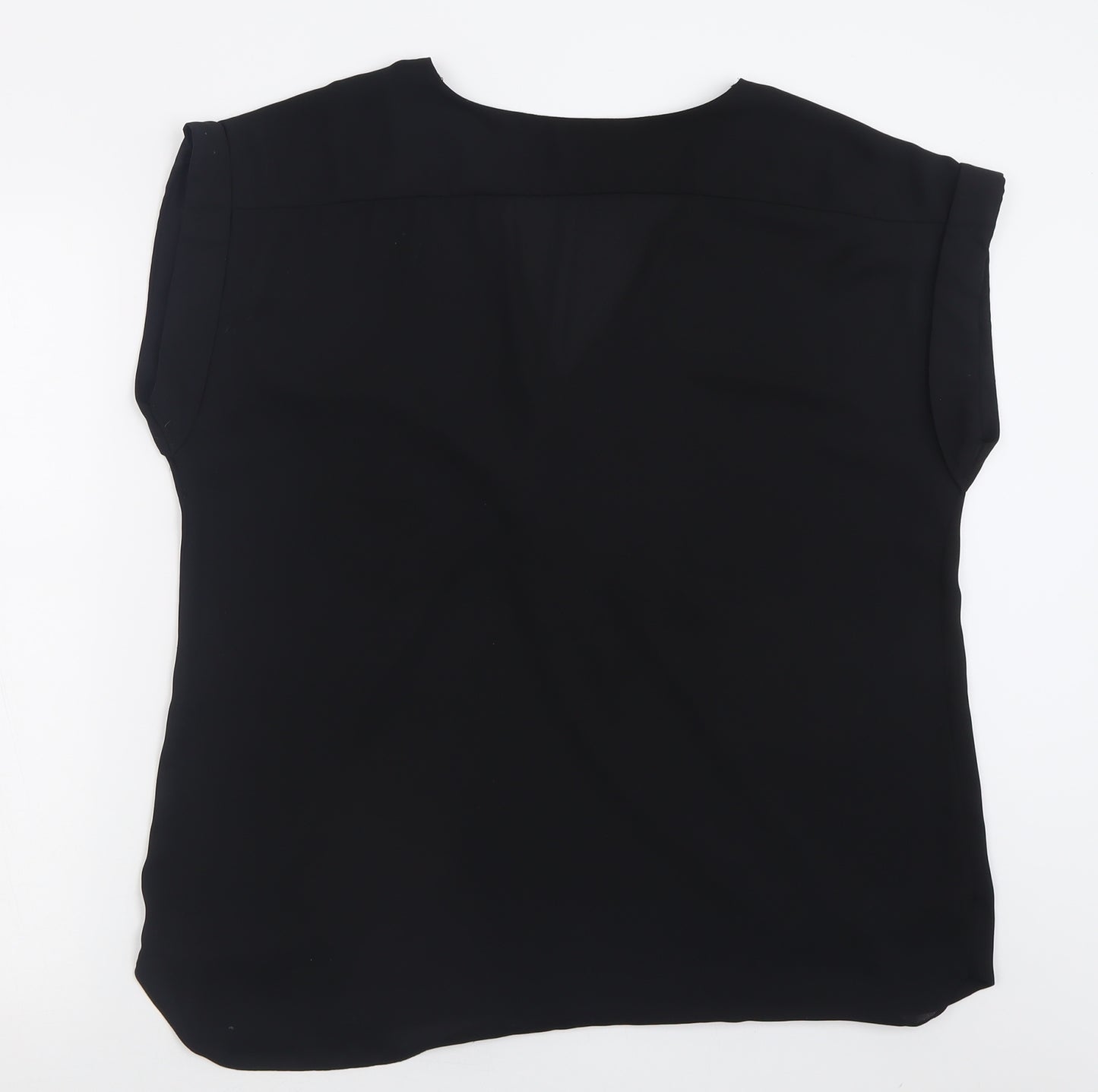 Atmosphere Womens Black  Polyester Basic Blouse Size 18 V-Neck