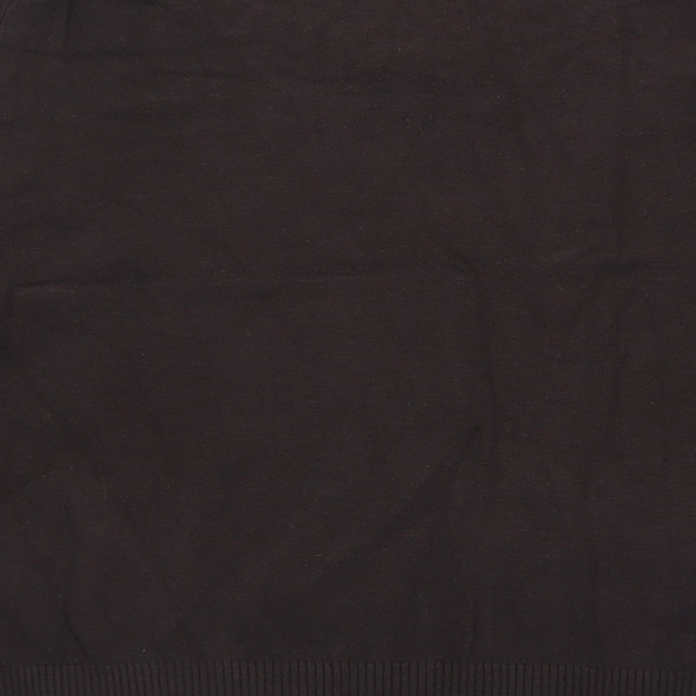 Debenhams Womens Brown Crew Neck  Acrylic Pullover Jumper Size 14