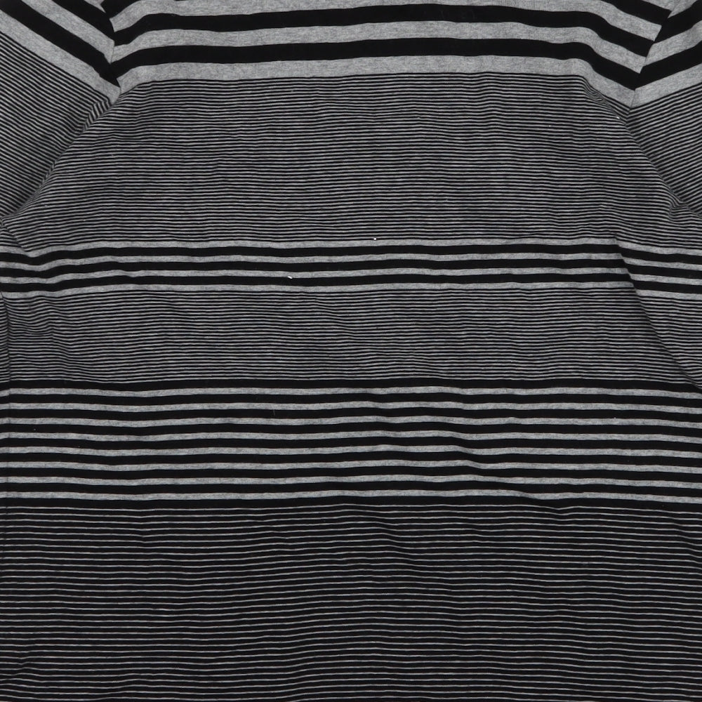 Maine Womens Multicoloured Square Neck Striped 100% Cotton Pullover Jumper Size 14