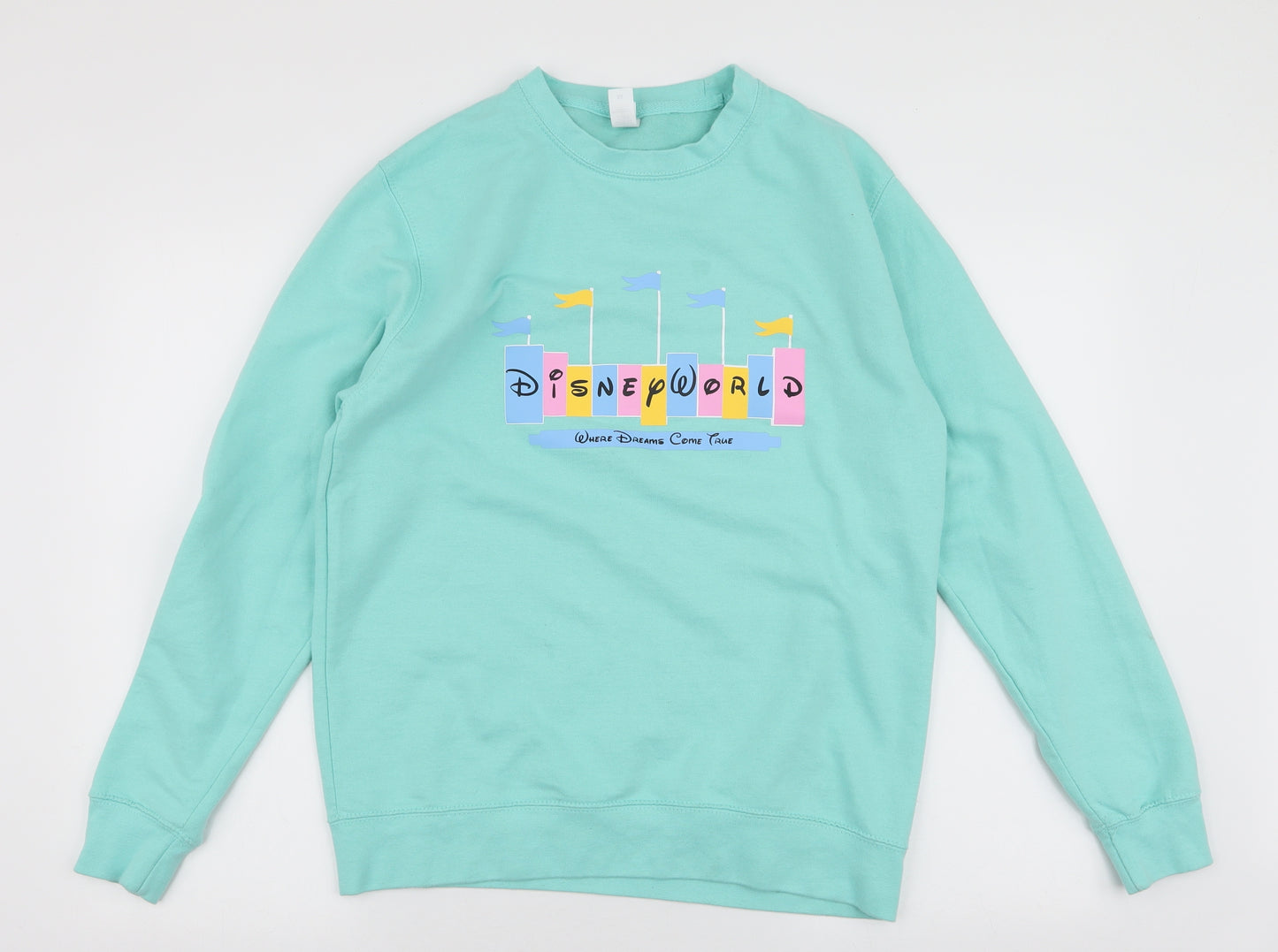 Just Hoods Womens Blue  Cotton Pullover Sweatshirt Size M  Pullover - Disney