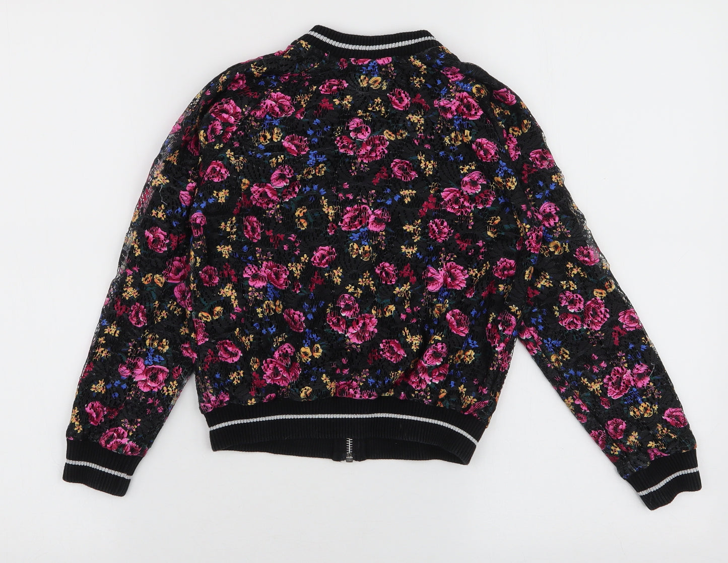 TU Girls Multicoloured Floral  Jacket  Size 8 Years  Zip