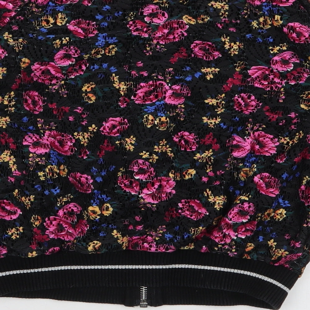 TU Girls Multicoloured Floral  Jacket  Size 8 Years  Zip