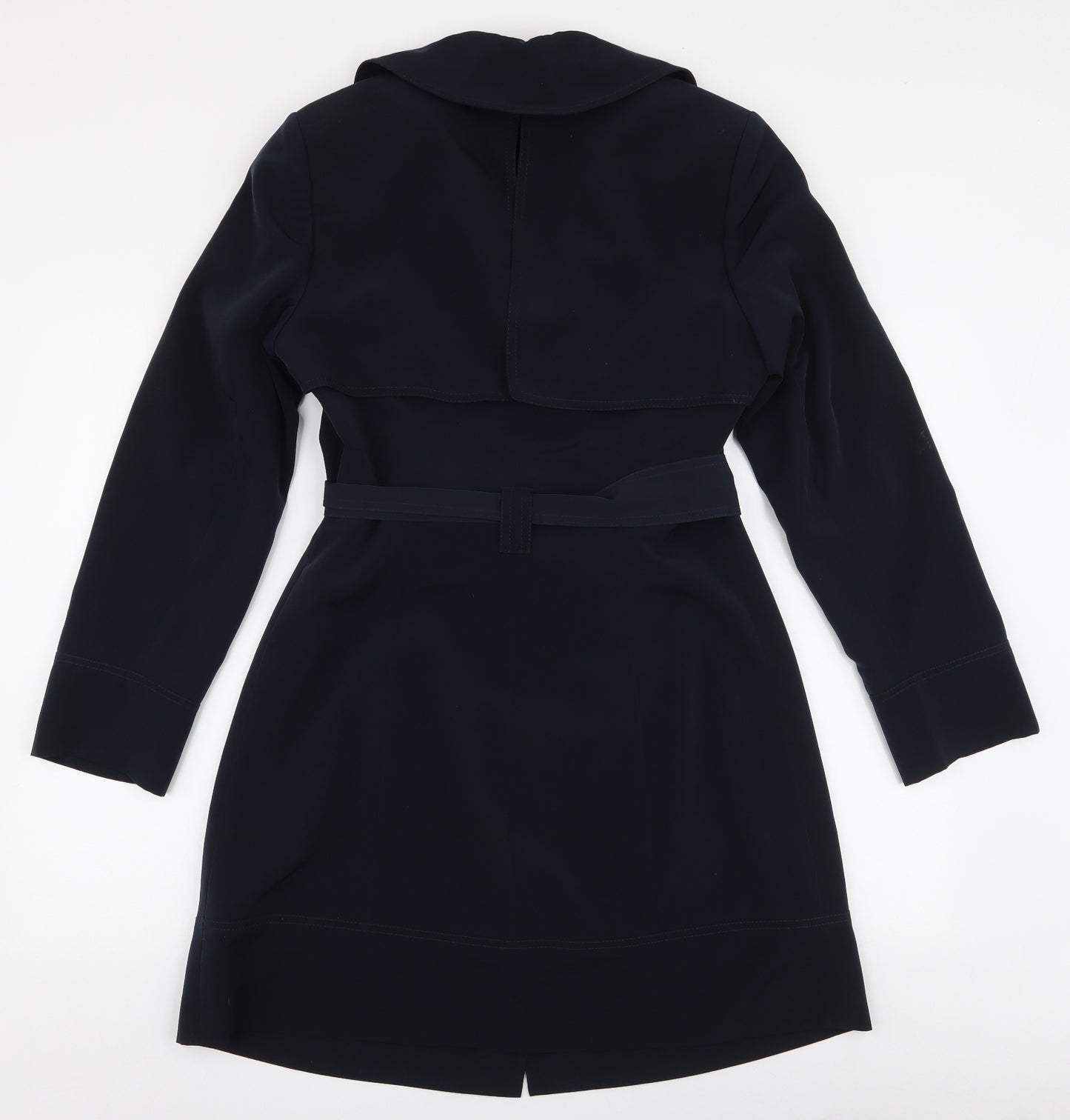 Marks and Spencer Womens Blue   Overcoat Coat Size 12  Button