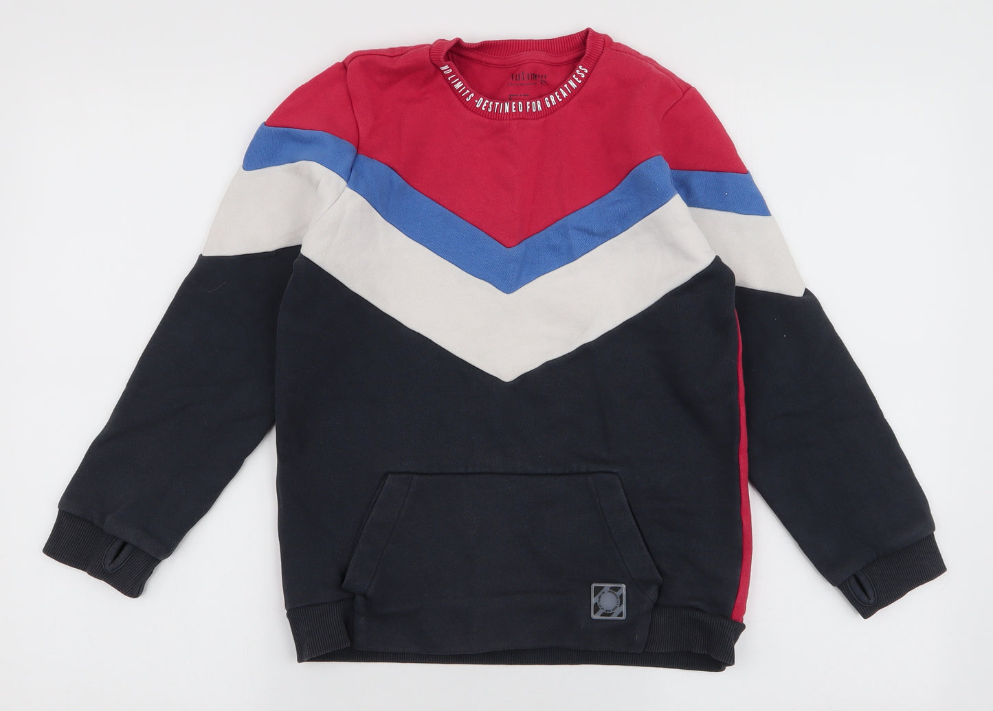 Nutmeg Boys Multicoloured  Cotton Pullover Sweatshirt Size 11-12 Years  Pullover - Thumb holes