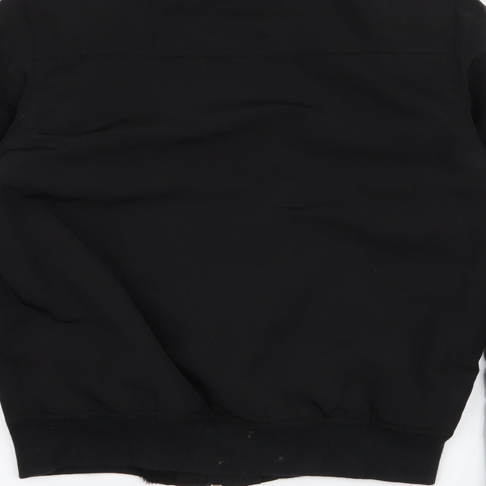 Select Womens Black   Bomber Jacket Jacket Size 6  Zip