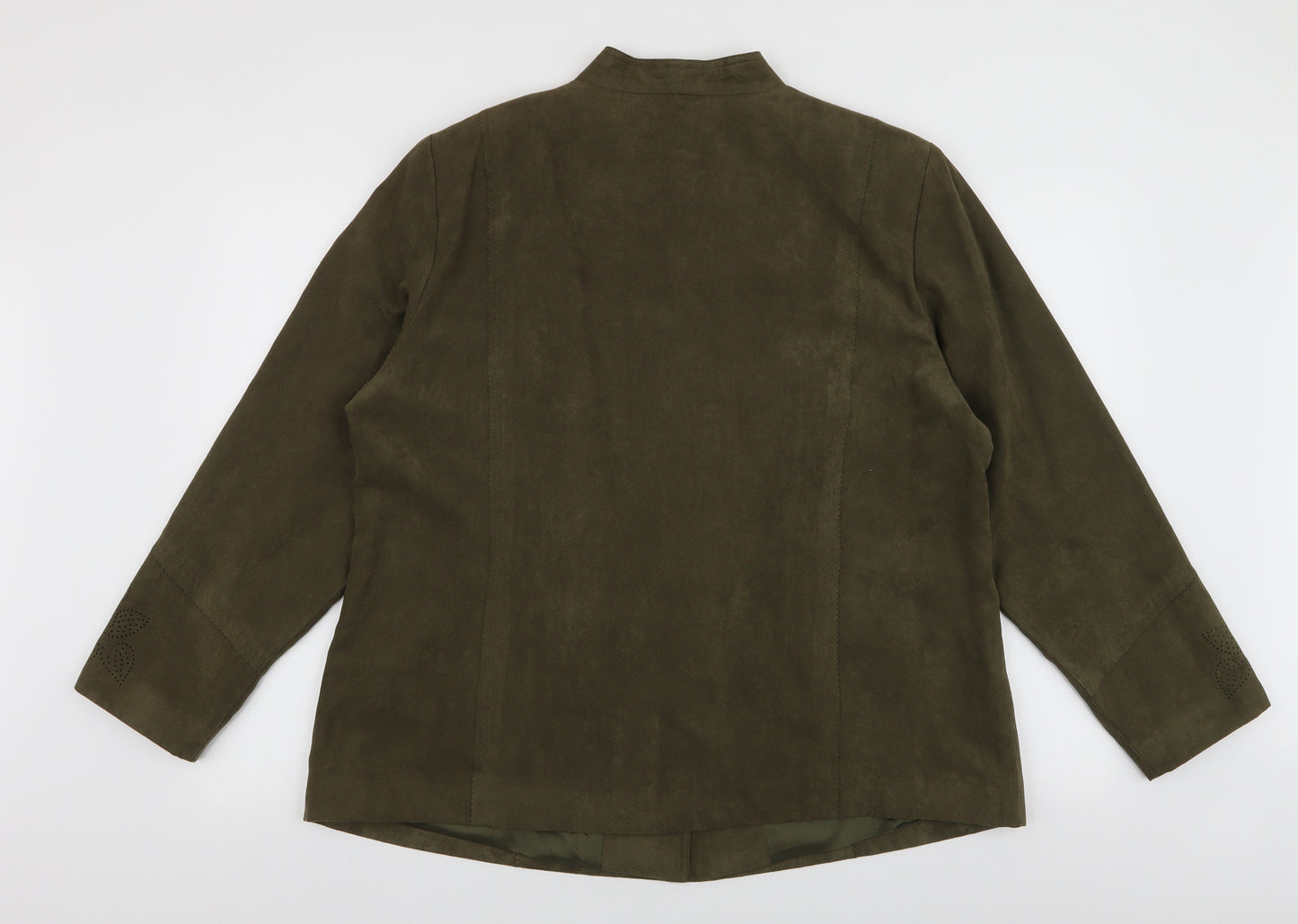 Godske Womens Green   Jacket  Size 20  Button - Suede