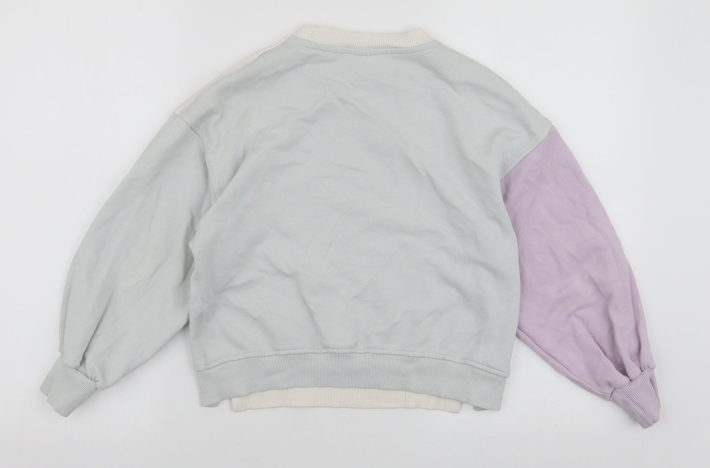 Zara Girls Multicoloured  Cotton Pullover Sweatshirt Size 9 Years  Pullover