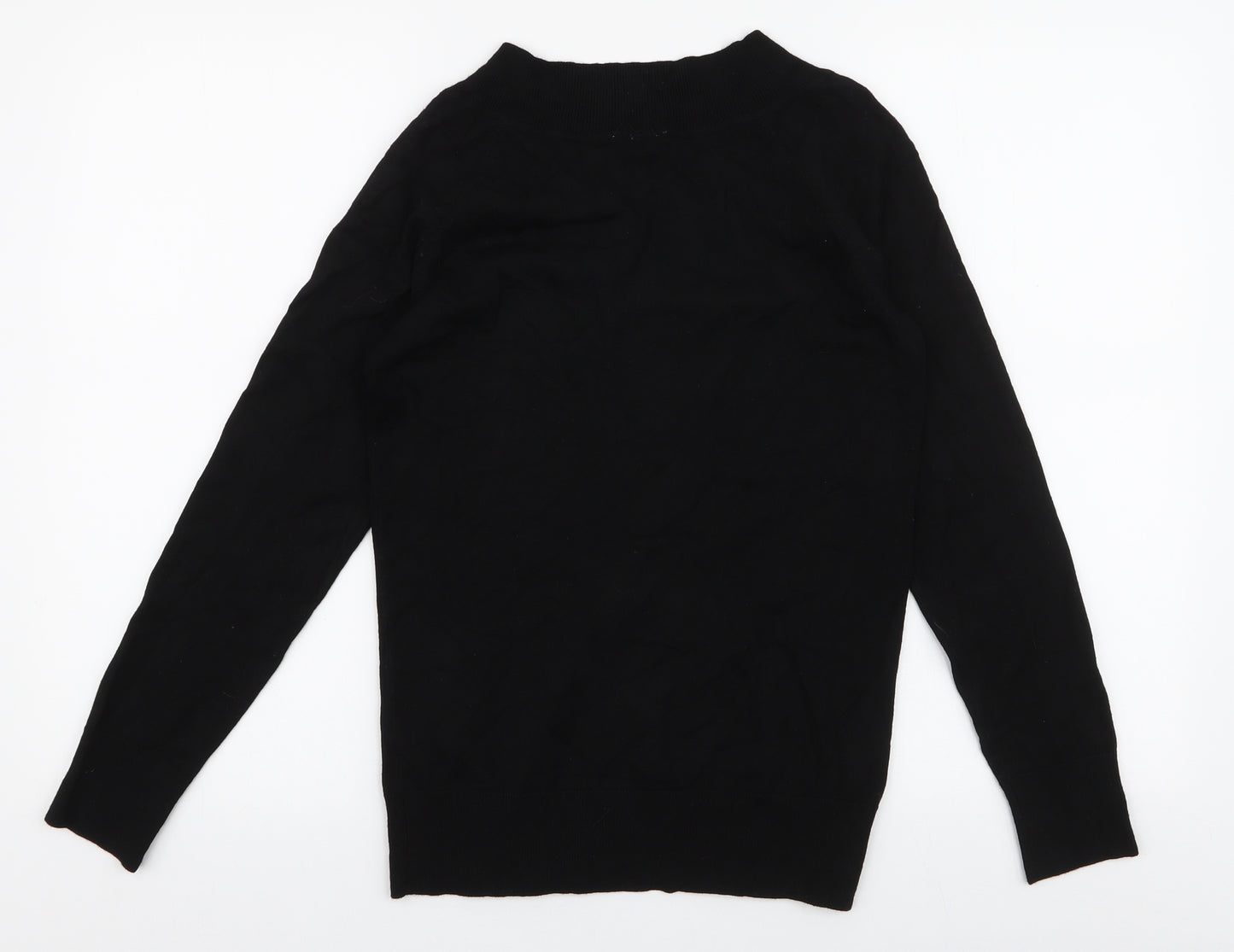 Atmosphere Womens Black V-Neck  Viscose Pullover Jumper Size 12