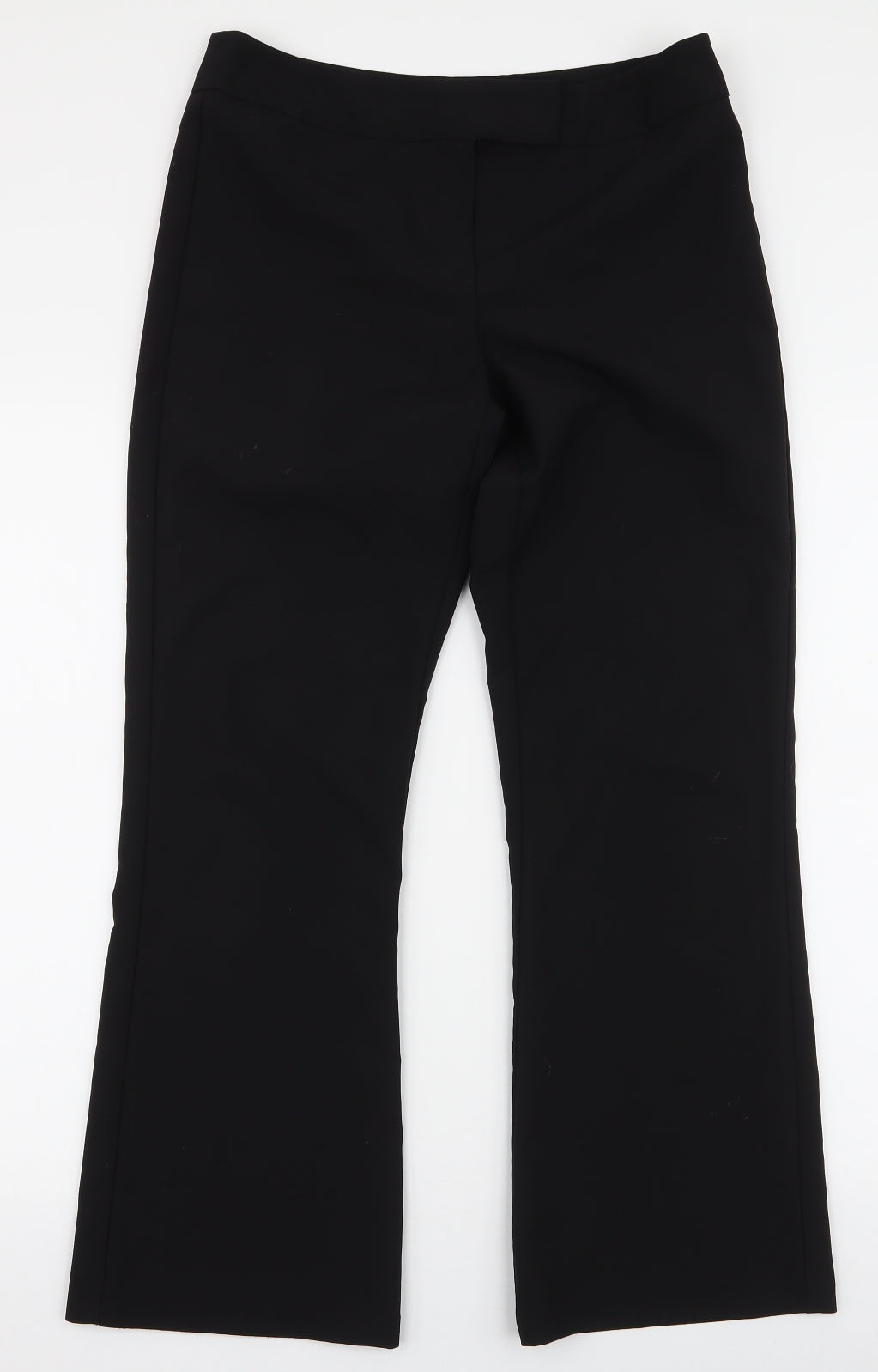 George Womens Black  Polyester Trousers  Size 10 L27 in Regular Zip