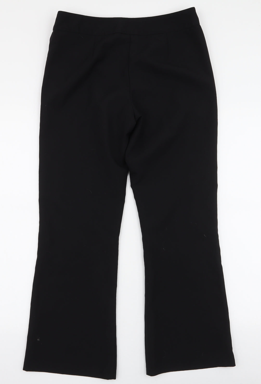 George Womens Black  Polyester Trousers  Size 10 L27 in Regular Zip