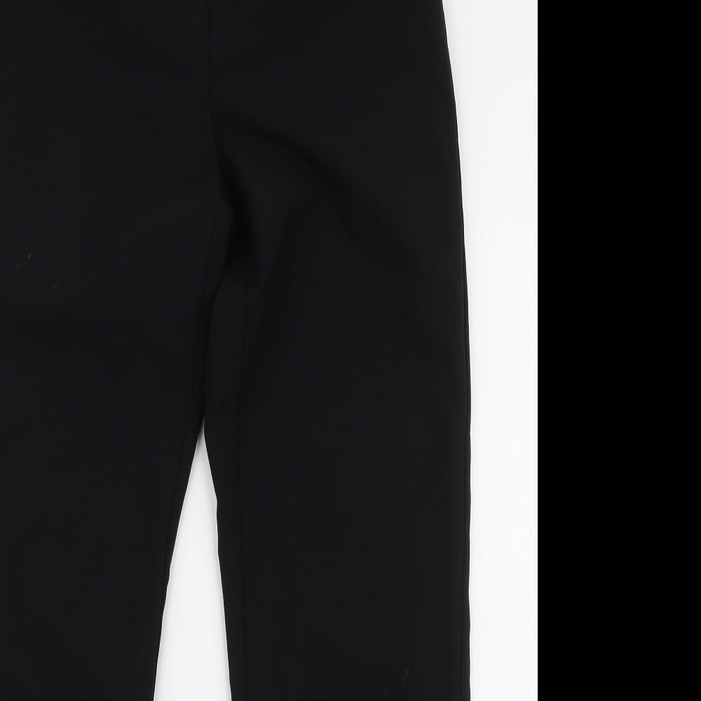 George Womens Black  Polyester Trousers  Size 10 L27 in Regular Zip