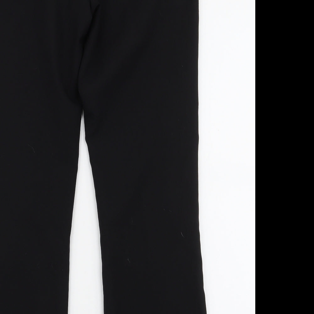 George Womens Black  Polyester Trousers  Size 10 L27 in Regular Zip