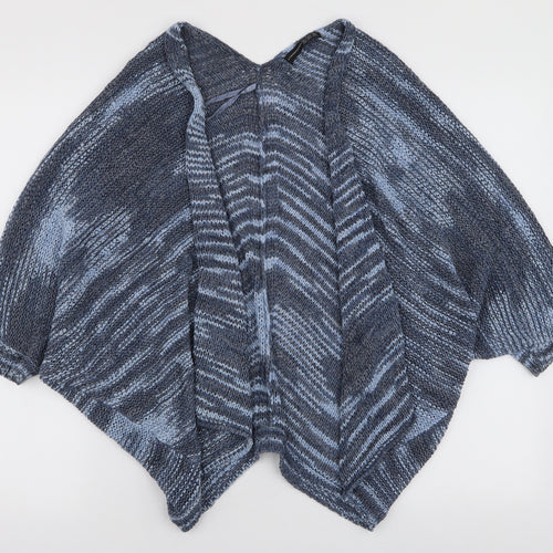Atmosphere Womens Blue V-Neck  Acrylic Cardigan Jumper Size S