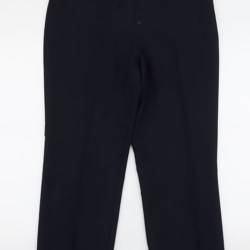 BHS Womens Blue  Polyester Trousers  Size 12 L28 in Regular