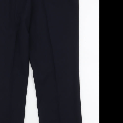 BHS Womens Blue  Polyester Trousers  Size 12 L28 in Regular