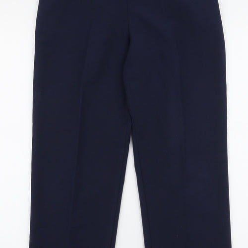 Preworn Womens Blue  Polyester Trousers  Size 14 L26 in Slim