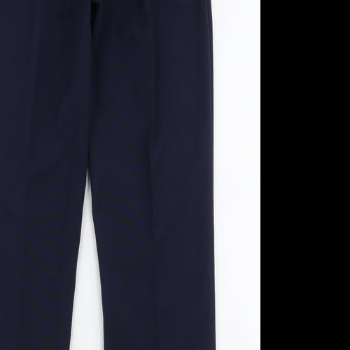 Preworn Womens Blue  Polyester Trousers  Size 14 L26 in Slim