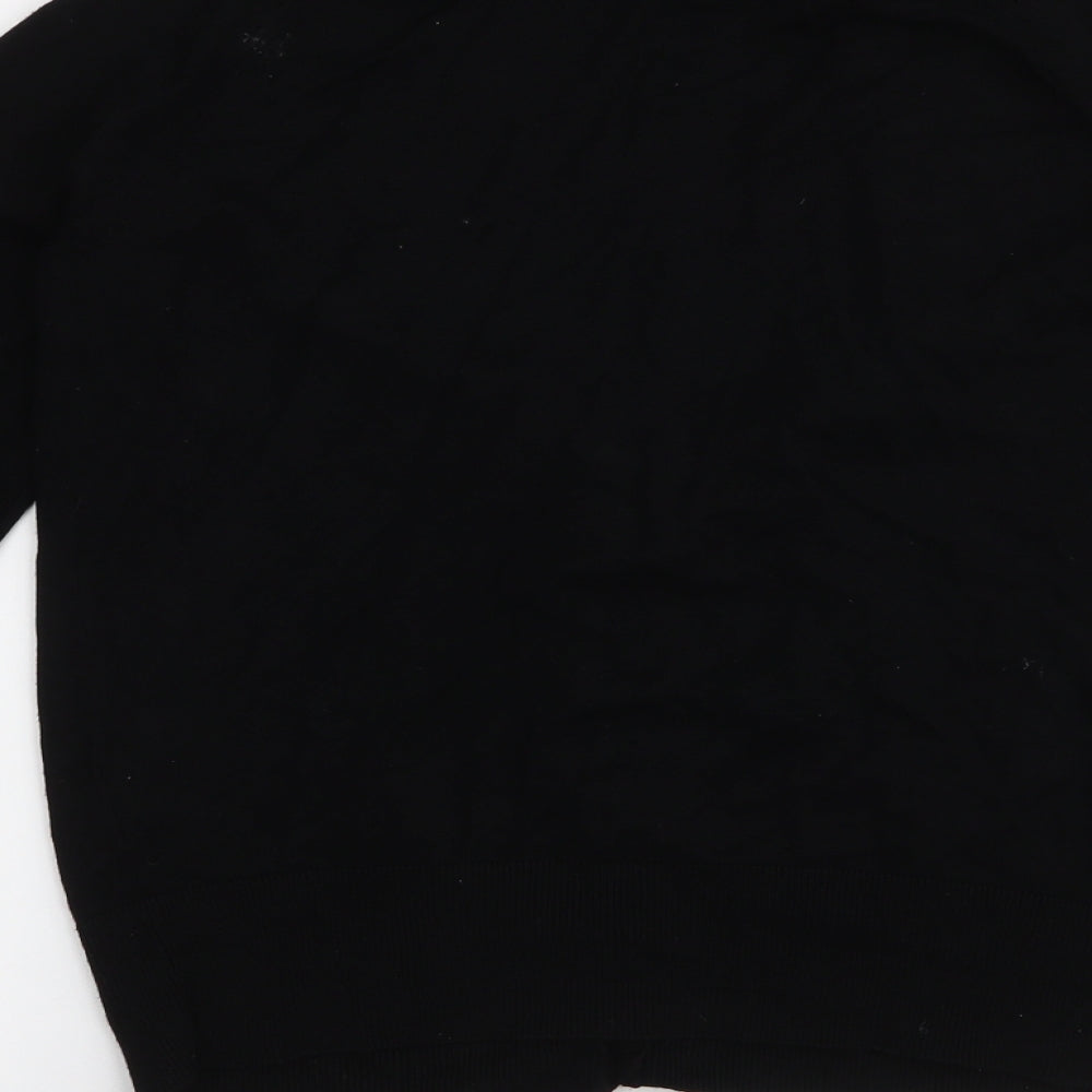 New Look  Womens Black V-Neck  Viscose Cardigan Jumper Size 12