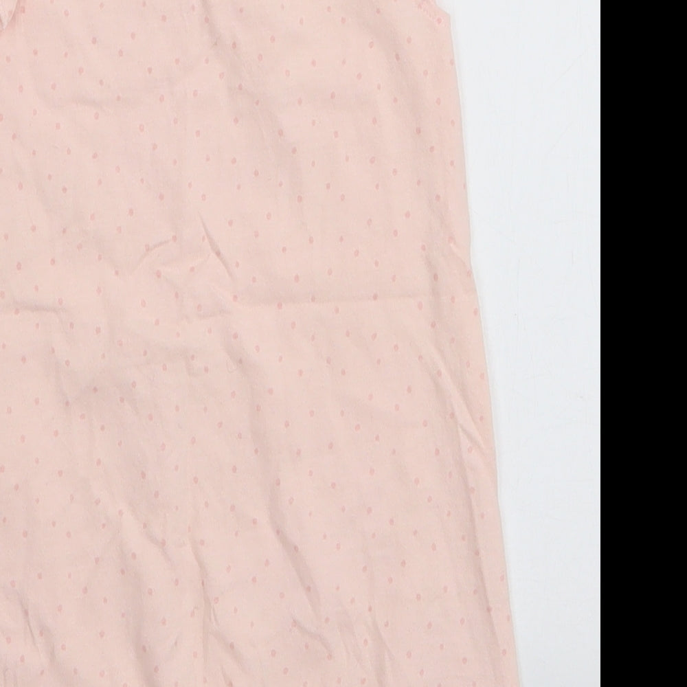 George Girls Pink Polka Dot 100% Cotton Romper One-Piece Size 12-18 Months  Snap - Big hugs for mummy