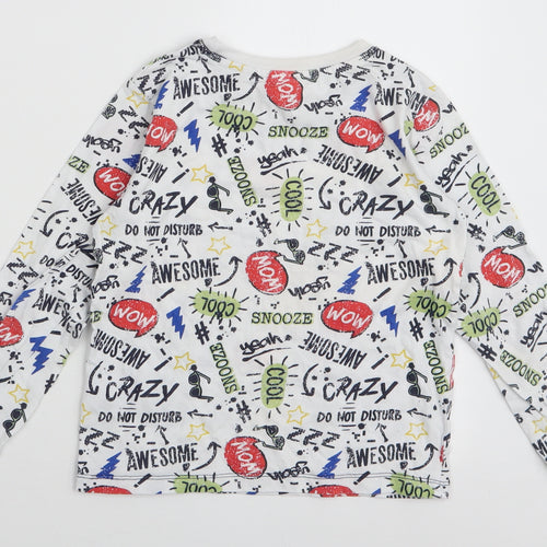 Dunnes Stores Boys Multicoloured  100% Cotton Jersey T-Shirt Size 7-8 Years Round Neck Pullover