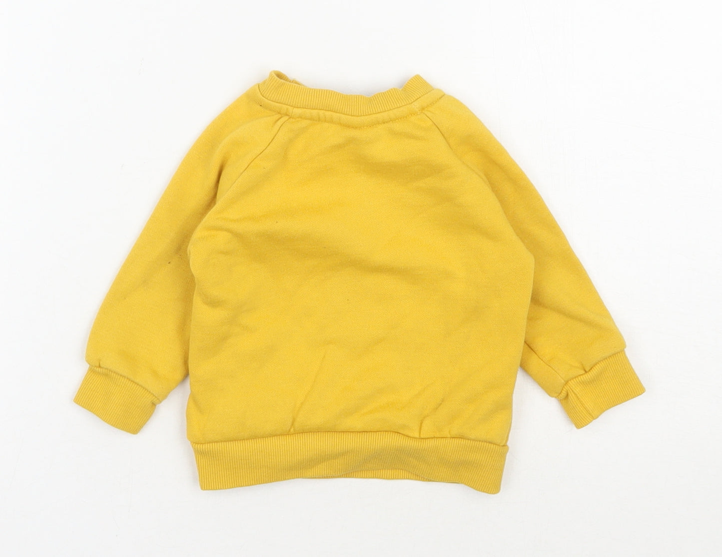 Primark Baby Yellow  Cotton Pullover Casual Size 3-6 Months Round Neck Pullover - Disney, The Lion King