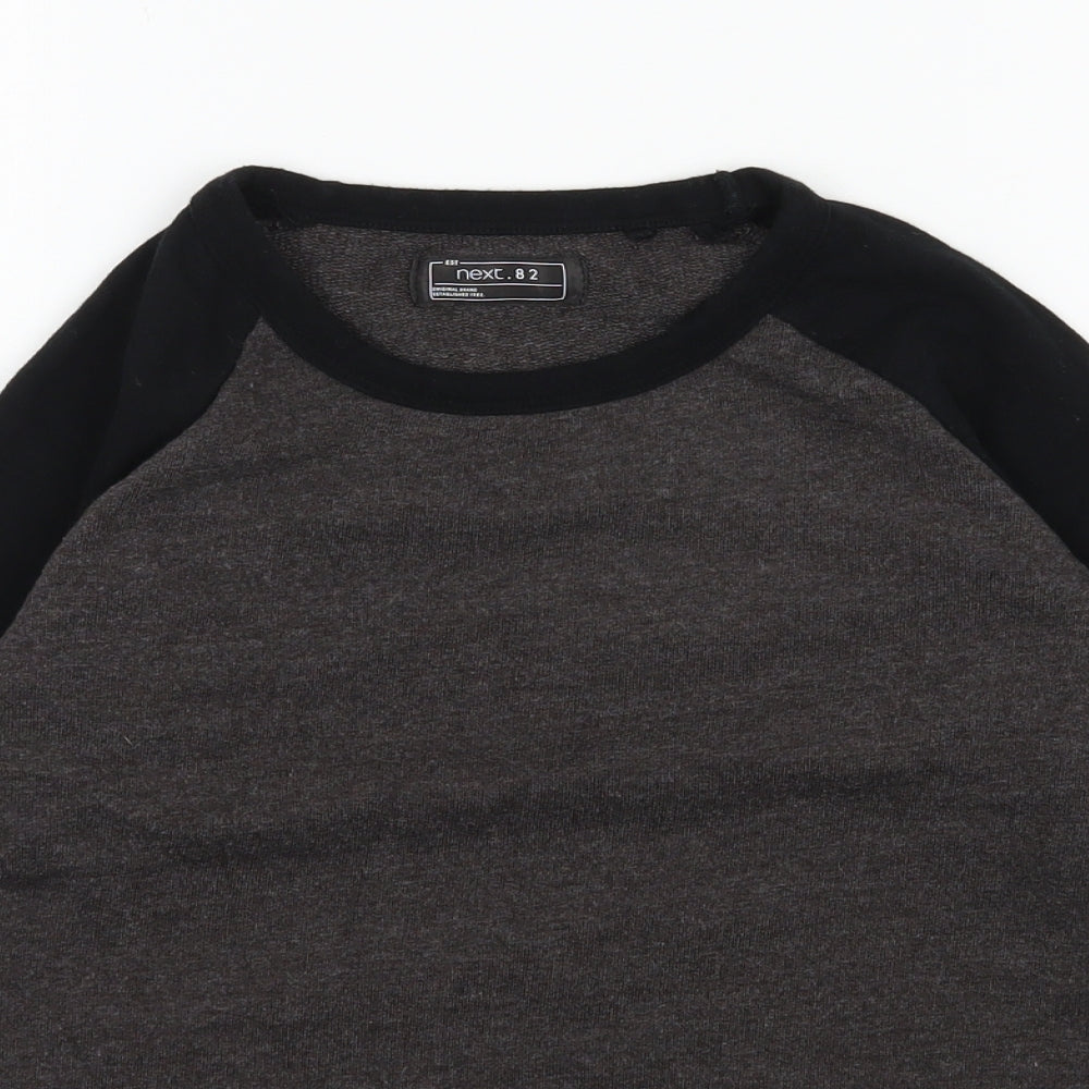 NEXT Boys Brown  Cotton Pullover Sweatshirt Size 9 Years  Pullover