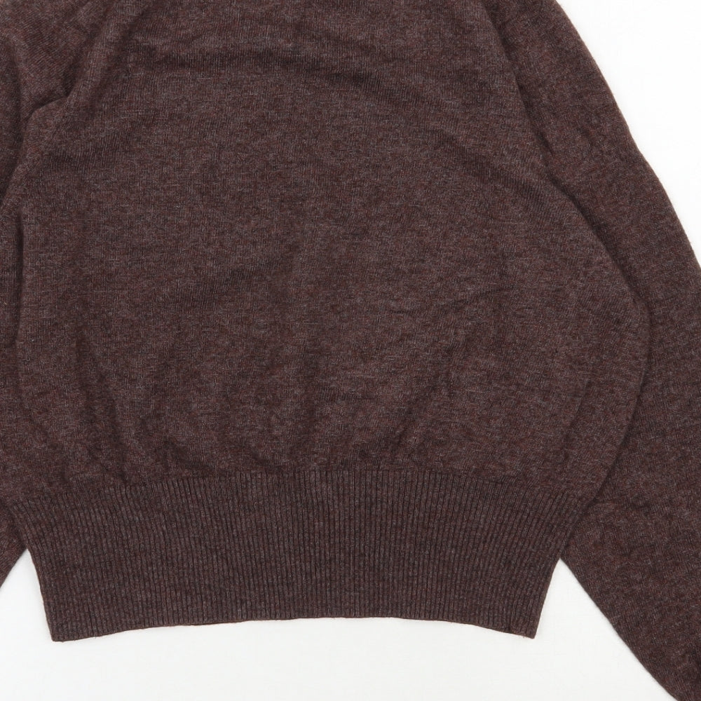 NEXT Womens Brown High Neck  Polyester Pullover Jumper Size 6