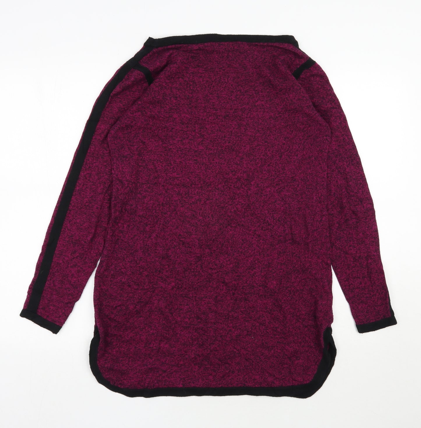 George Womens Pink Round Neck  Viscose Tunic Jumper Size 14