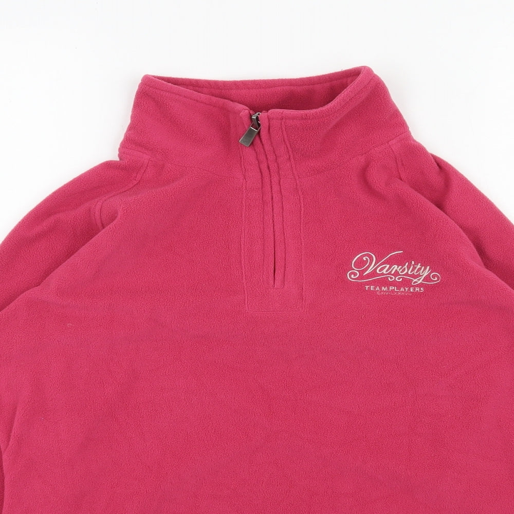 Varsity Womens Pink  Polyester Pullover Sweatshirt Size 12  Pullover